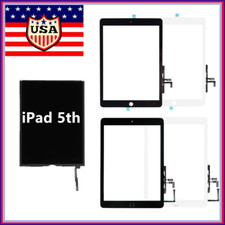 For iPad 5 5th 2017 LCD Display /Touch Screen Digitizer  Button A1822 A1823 Lot