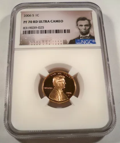2006-S 1c NGC PF70RD UCAM PROOF LINCOLN CENT ULTRA CAMEO PR 70