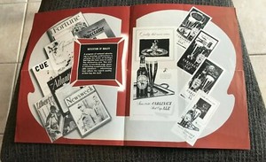 VINTAGE CARLING RED CAP ALE PAMPHLET / FOLD OUT BEER AD CAMPAIGN CLEVELAND OH