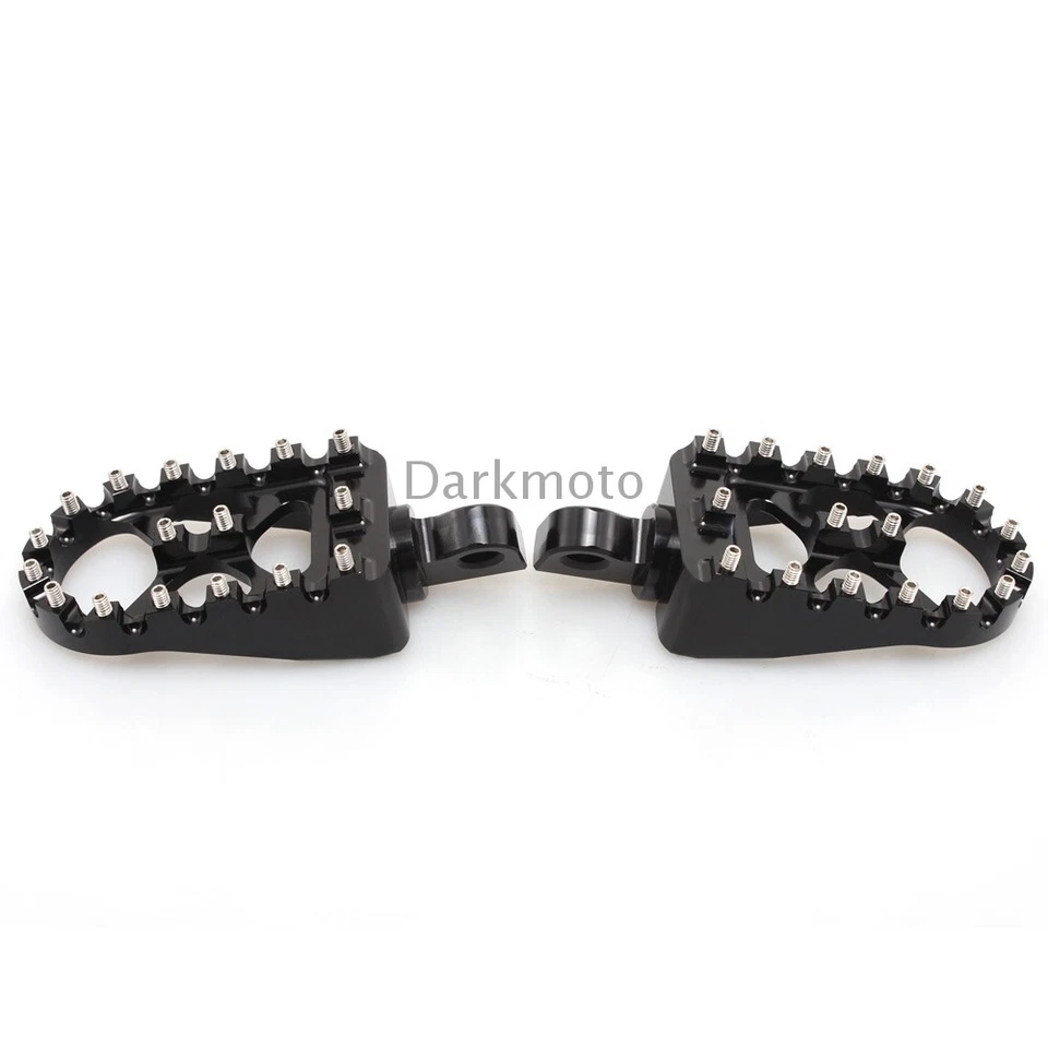 Reposapiés estilo MX clavijas gruesas anchas reposapiés para Harley Dyna Sportster Fatboy Bobber EE. UU. Foto 3 de 4