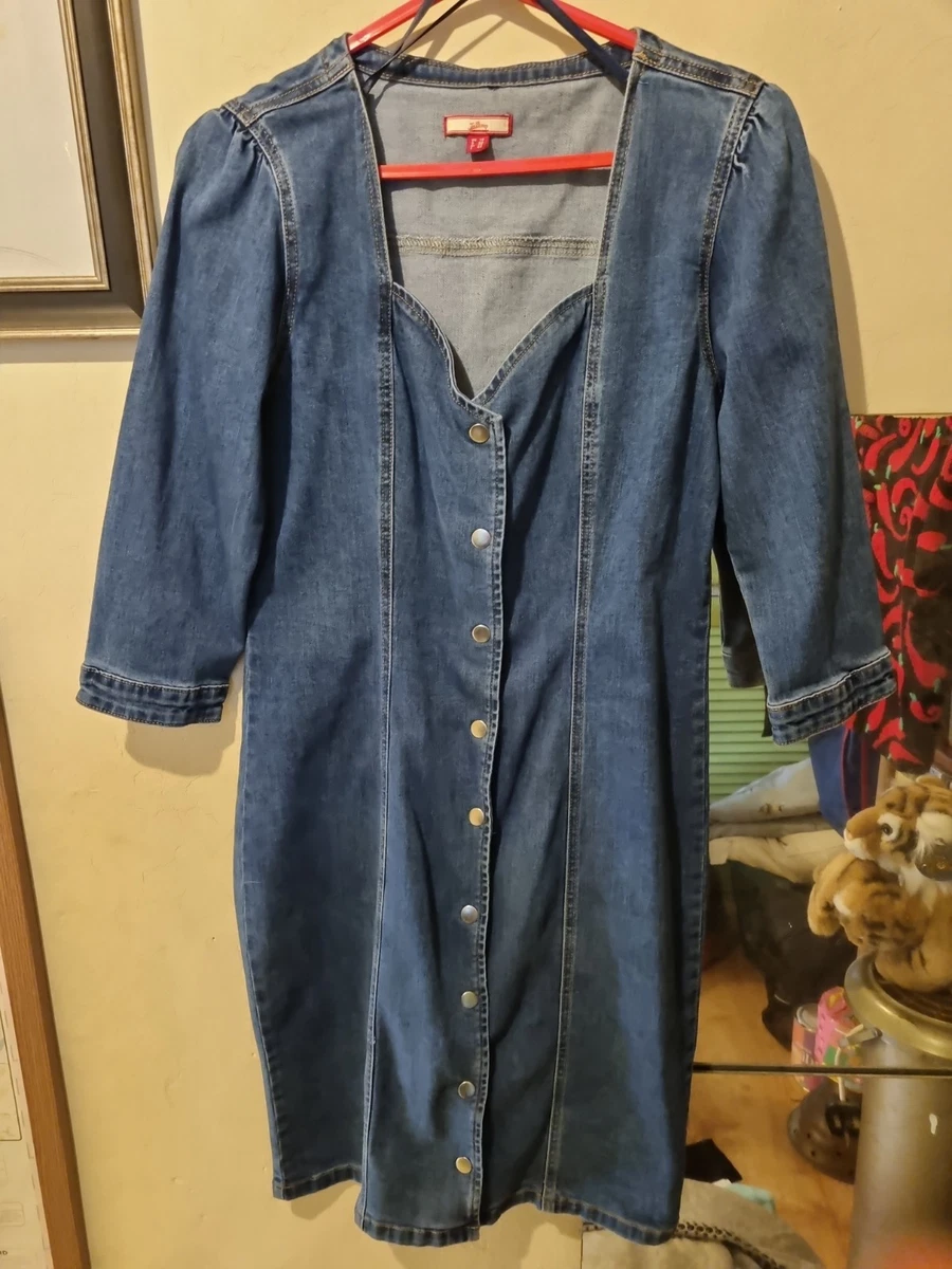 joe browns denim dress Blue Dresses for Women for sale dress_type_Heat Stone hair to go with Color:Biscuit Freemans