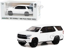 2022 CHEVROLET TAHOE PPV WHITE 1/64 DIECAST MODEL CAR BY GREENLIGHT 43001