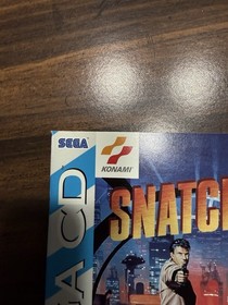 Snatcher Sega CD Game Hideo Kojima CIB Complete NM Disc See Pictures Tested