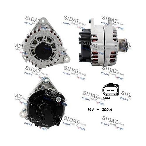 Alternateur Sidat A12VA1401A2 Haute Performance pour Châssis Iveco