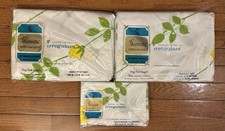 VTG Bed Sheet Set Warmsutta Double Floral Complete Flat Fitted 2 Pillowcases