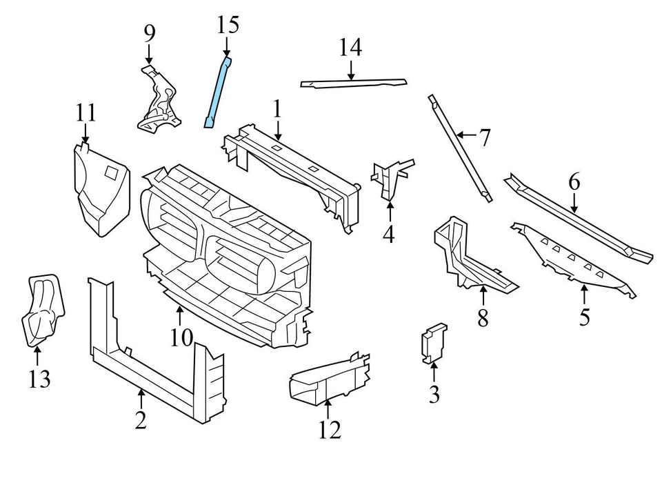 2011-2015 BMW ALPINA B7 XDRIVE - Suporte/suporte dianteiro ESQUERDO CORE - Imagem 3 de 4