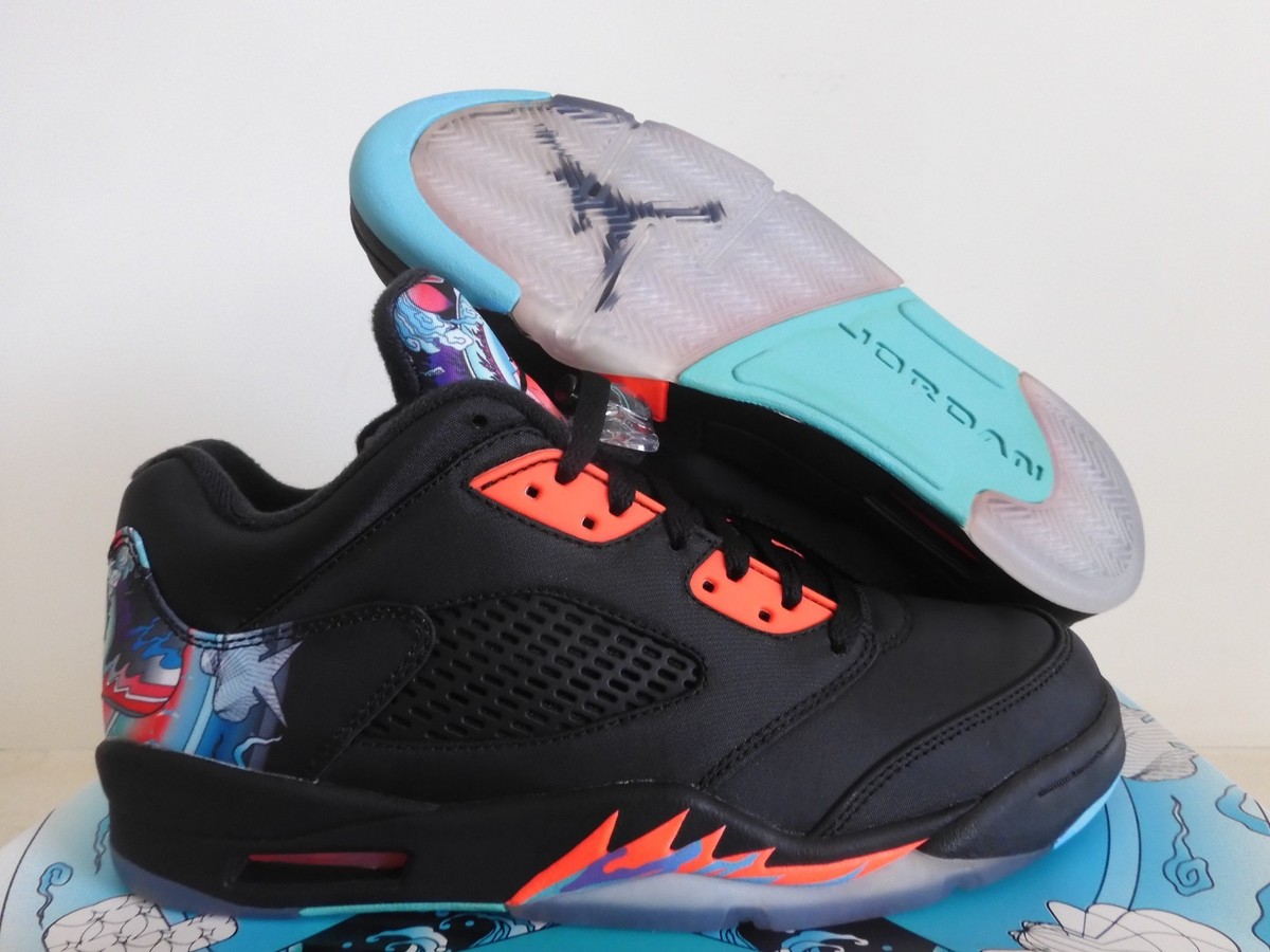 Nike Air Jordan 5 Retro Low CNY Chinese New Year Black Sz 8.5