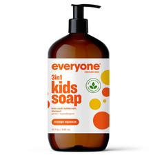 3-In-1 Kids Soap, Body Wash, Bubble Bath, Shampoo, 32 Ounce Pack of 1 , Orange