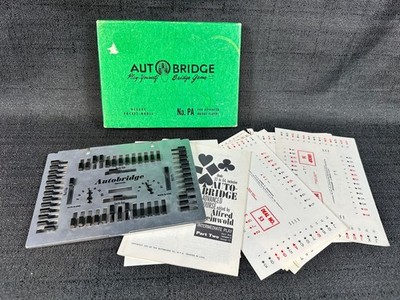 Vintage Auto Bridge Play Yourself Card Game Deluxe Pocket Model