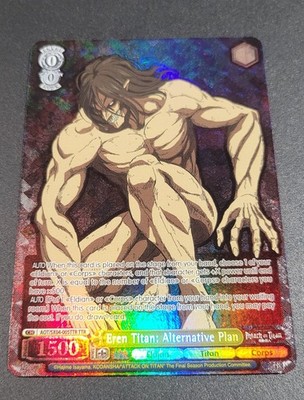 Weiss Schwarz Eren Titan: Alternative Plan AOT/SX04-005TTR Rainbow Signature