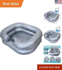 Inflatable Hair Washing Basin For Bedridden - Wash Hair In Bed With Shampoo B...