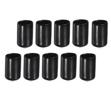 13mm Snooker Pool Tip Cover Black Craft Billiard Cue Tip Protector , 10Pcs