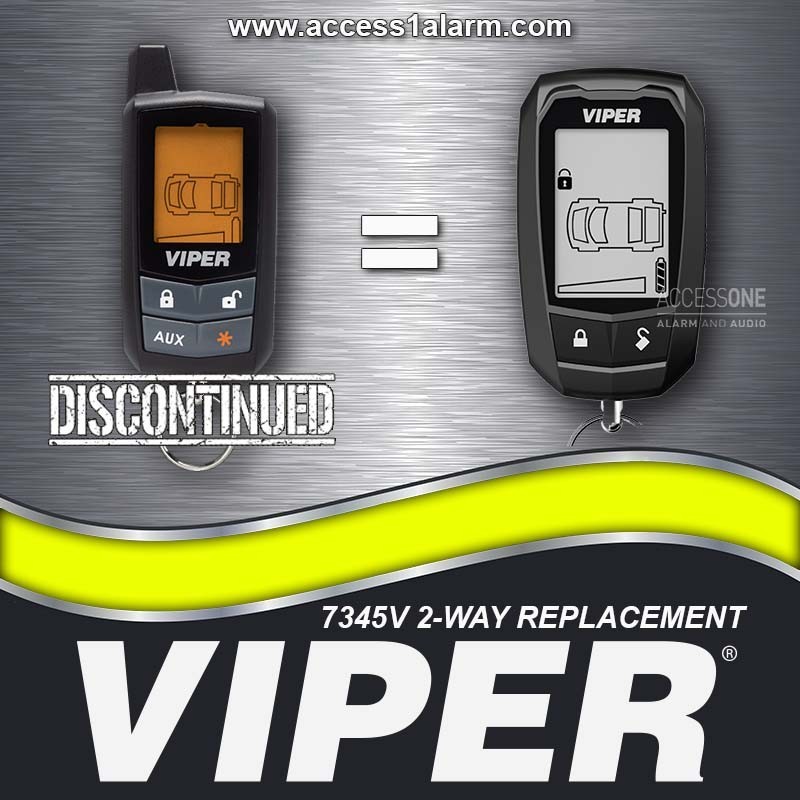 Viper 7345V 2-Way LCD Replacement Remote Control - NEW 7347V For