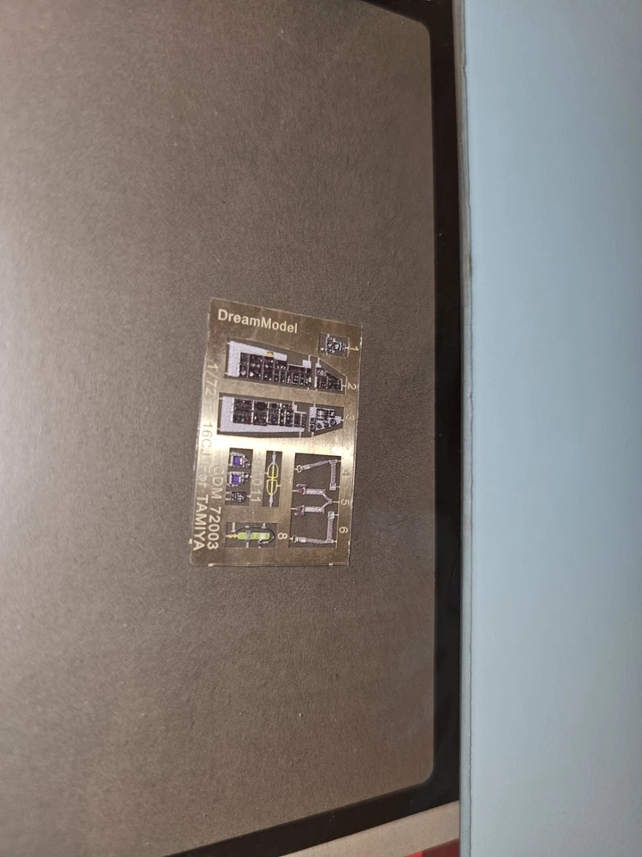 Tamiya F-16CJ 1/72 #48017 Cockpit Detail Up Set Dream Model - Immagine 2 di 3