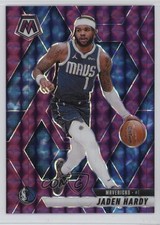 2024-25 Panini Mosaic Purple Mosaic Prizm 19/99 Jaden Hardy #99 0z0q