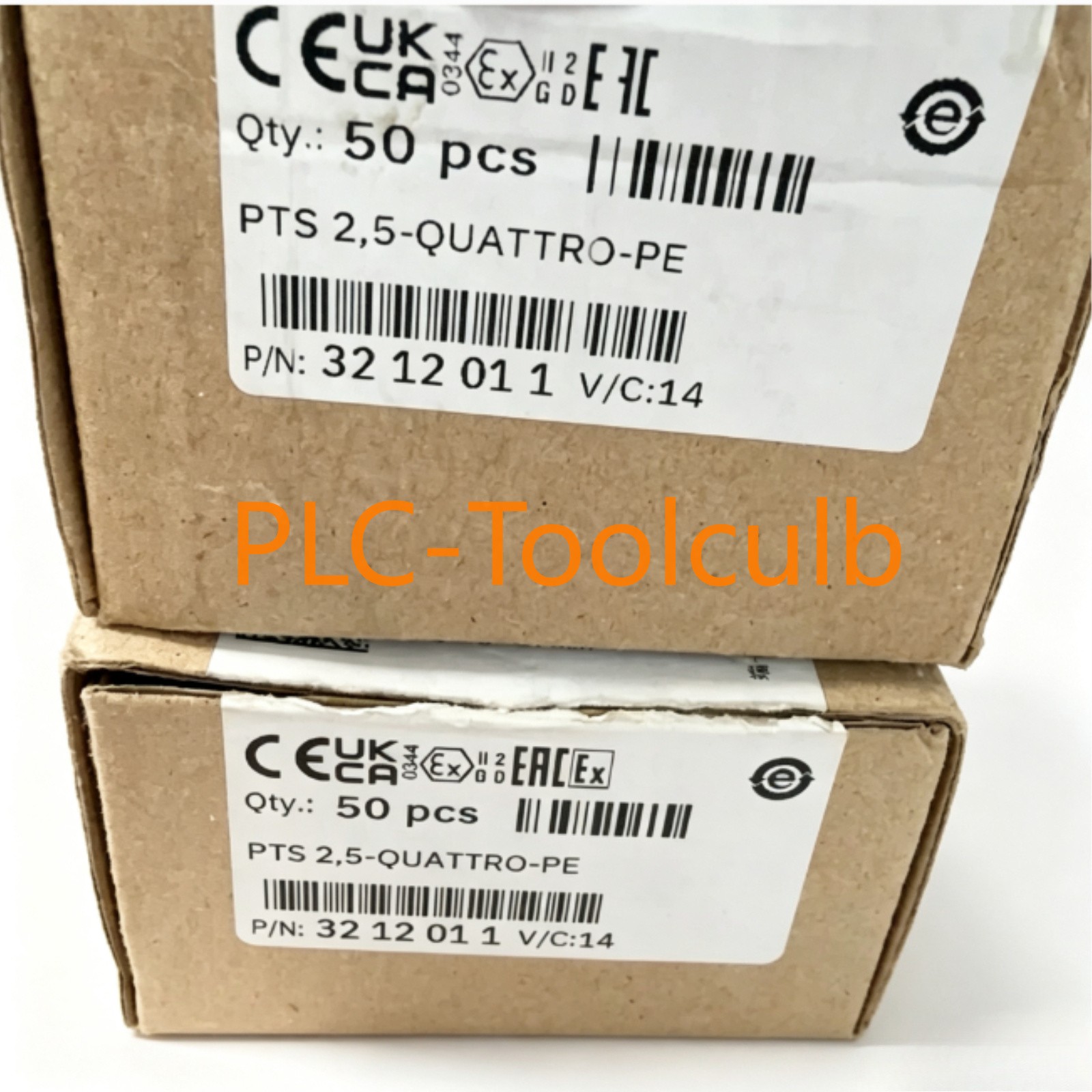 50PCS/box NEW Phoenix 3212011 Contact Grounding Terminal PTS 2,5-QUATTRO-PE