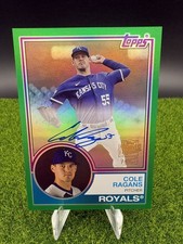 2024 Topps Archives - 1983 Fan Favorite Auto Cole Ragans Green Foilboard /99 