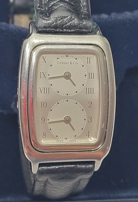 Tiffany & Co. L201 Dual Time 22x29 mm 5 Jewels Quartz Ladies Watch