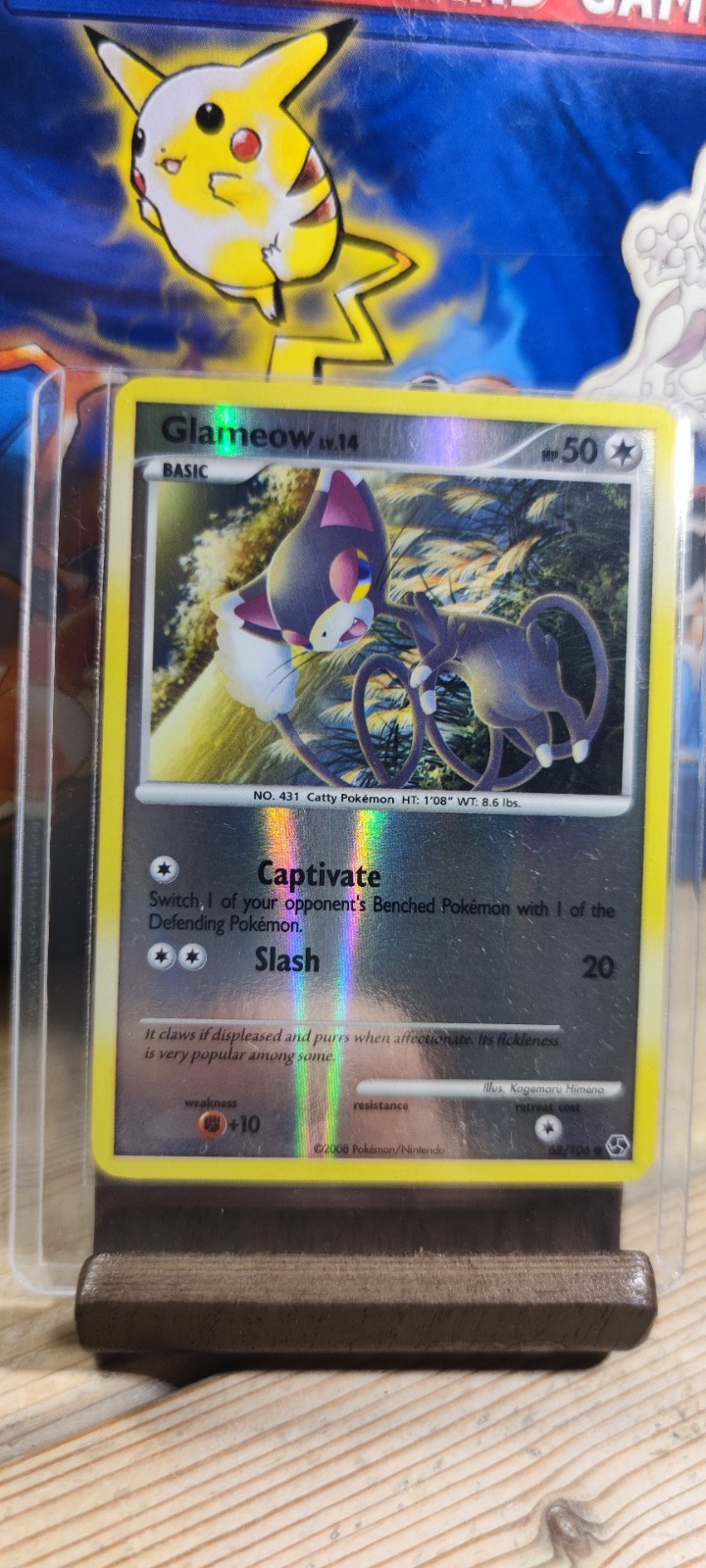 (Ex+) Glameow 68/106 Great Encounters Reverse Holo Pokemon TCG English 🇬🇧