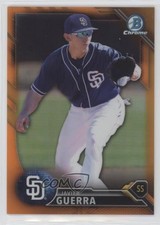 2016 Bowman Draft Chrome Top Prospects Orange Refractor 22/25 Javy Guerra 1k5