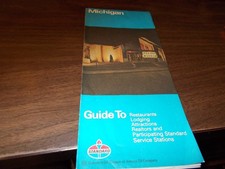 1977 Standard Oil Michigan Vintage Road Map