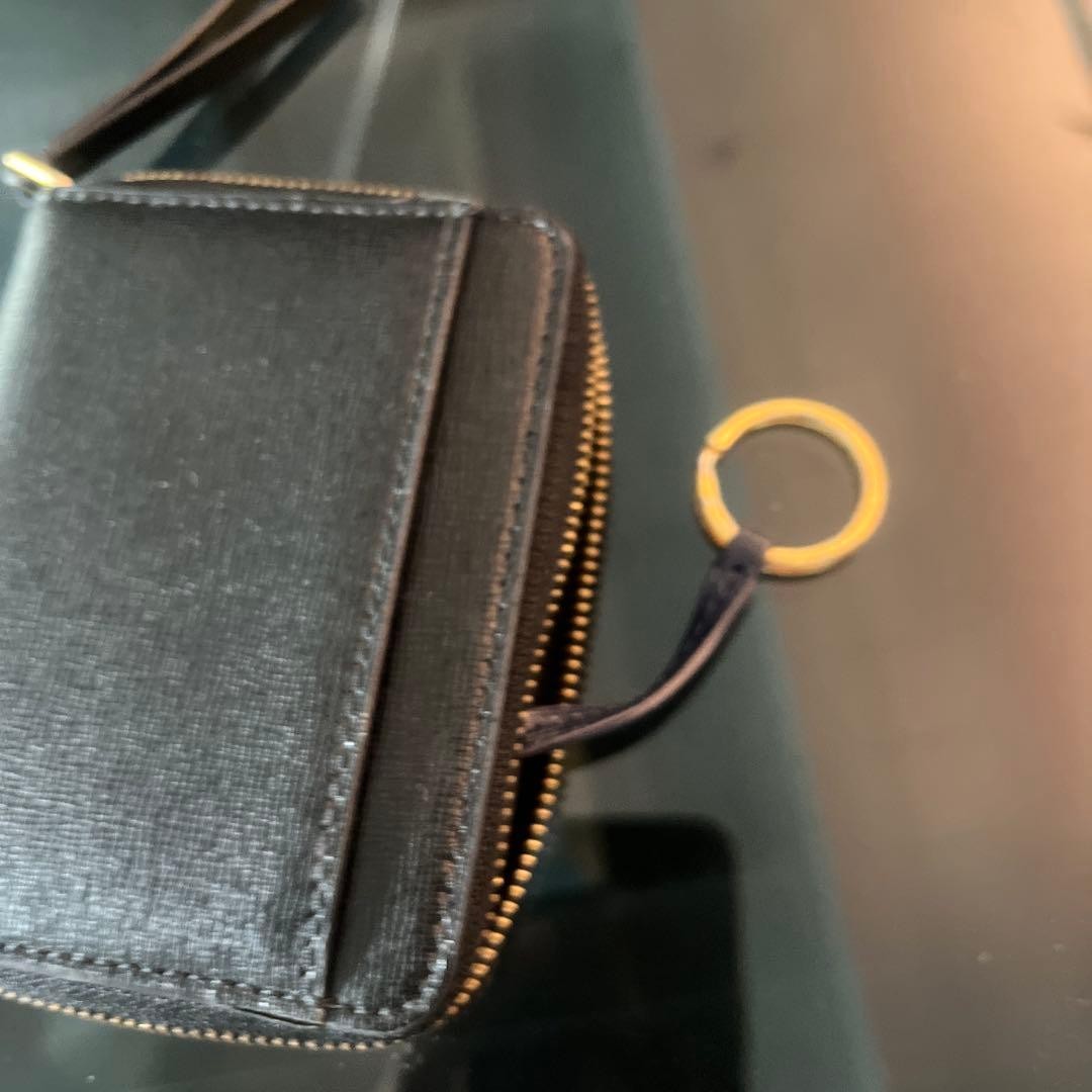 Tory Burch Black Compact Wallet with Key Holder thumbnail 7