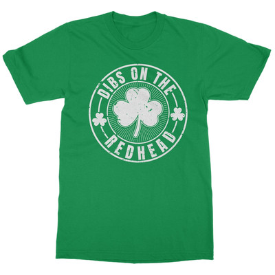 Dibs On The Redhead Shamrock Logo - St Patricks Day Unisex T-Shirt