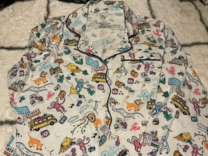 Women's Roadtrip Long Sleeves Pajama Set - Roller Rabbit Target  Size Small NEW