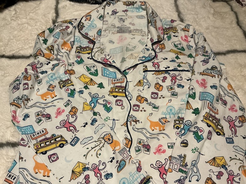 Women's Roadtrip Long Sleeves Pajama Set - Roller Rabbit Target  Size Small NEW