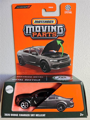 2025 Matchbox Moving Parts JBW83, 2020 Dodge Charger SRT Hellcat