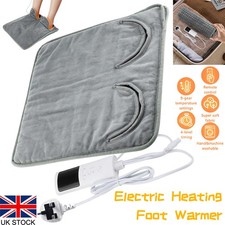 Electric Heated Floor Mat Under Desk, Heated Foot Warmer for Office and Home UK