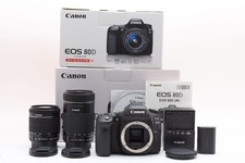Canon EOS 80D Double Zoom Kit w/ 2028 shots 143936