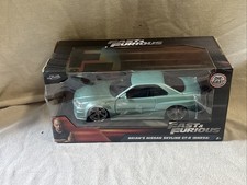 Jada 1:24 Fast Furious Brian's Nissan Skyline GTR R34 Die-Cast Vehicle - 32608