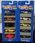 Vintage 1990's Mattel Hot Wheels Gift Packs-Ferrari & Ford Die-Cast Cars-New