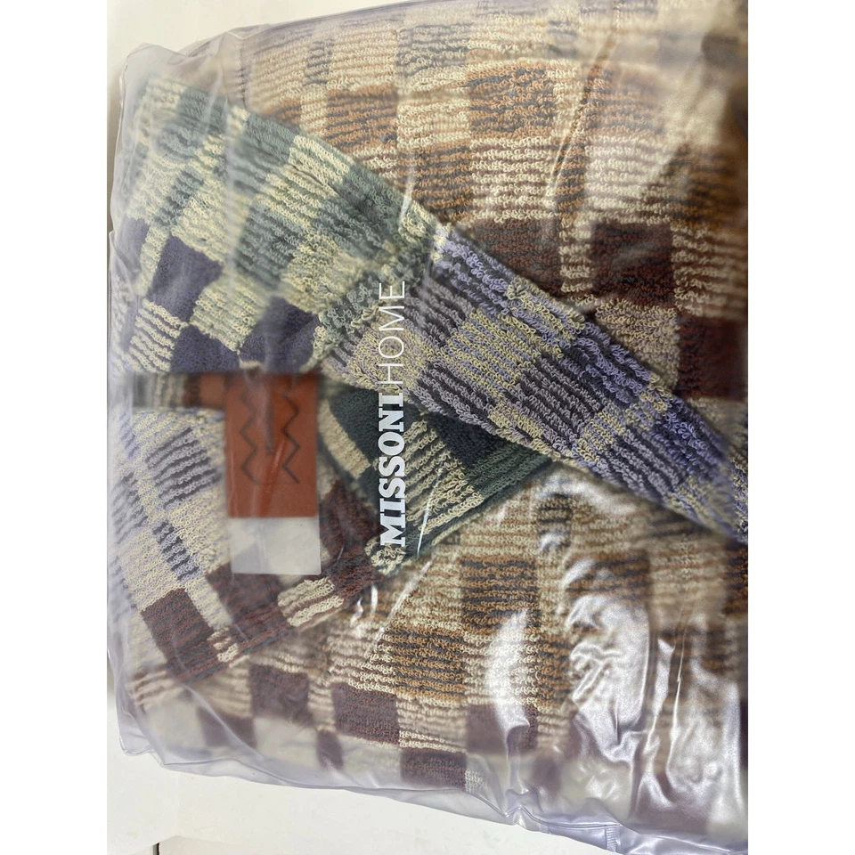Roupão de banho com capuz Missoni Home novo com etiquetas  - Imagem 4 de 4
