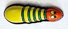OLD TIN LITHO CHILDS TOY NOISE CLICKER / WORM or CATERPILLAR / MOVABLE MOUTH