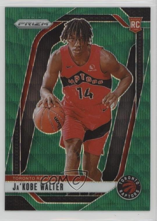 2024-25 Panini Prizm Green Wave Prizm Ja'Kobe Walter #223 1jm6