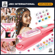 Hair Gem Stamper Kit - Fun Birthday Gift for Girls 3-12, Creative Hair Accessori