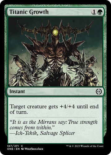 Titanic Growth 187/271 Phyrexia: All Will Be One