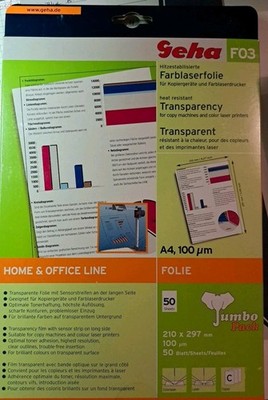 Farblaserfolie F03 von Geha