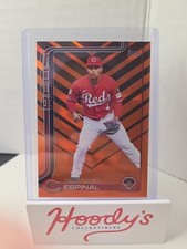2025 Topps Update Series - Santiago Espinal #US150 Holiday Orange & Black Foil