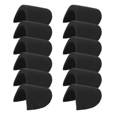 6 Pairs Shoulder Pads for Women Clothing Sponge Shoulder Pads, Black 1.5cmx9cm