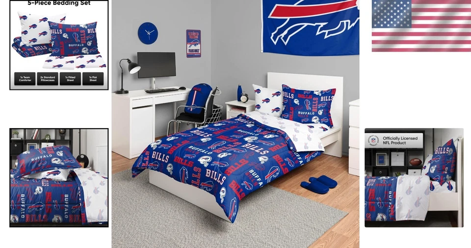 男女通用水牛比尔5件套棉被套装 — 第 2/4 张图片