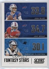 2020 Score Fantasy Stars Josh Allen John Brown Christian McCaffrey #FS-JJC 0a3