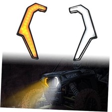 Turn Signal Fang Lights for RZR, Front Grill Lamps Turn Signal Grille Fang