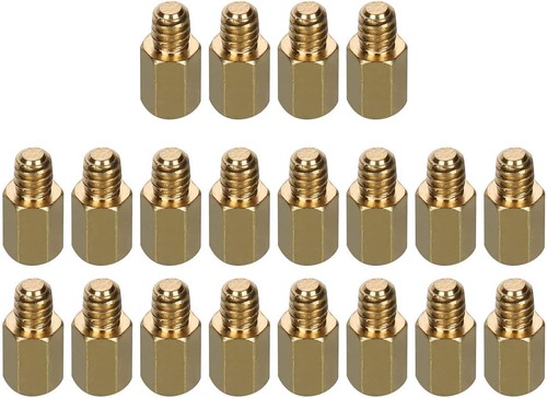 6-32 entretoises pour carte mère en laiton, entretoises pour boîtier ATX, ATX #6-32, laiton - Photo 3/9