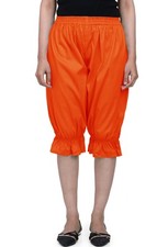 Orange Cotton Women Victorian Bloomers Gothic Renaissance Edwardian Pantaloons