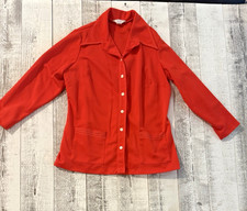 Vintage Sears 2-Piece Red Polyester Suit