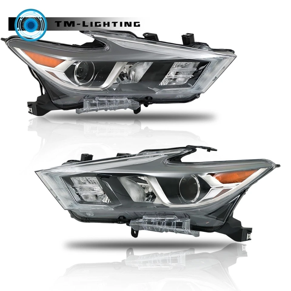 Faros izquierda+derecha para Nissan Máxima 2016 2017 2018 carcasa cromada LED completa Foto 2 de 4