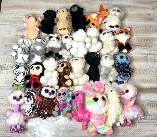 Ty Beanie Boos Lot of 30–Exotic & Unicorns, See Pic And Desc. Great Set